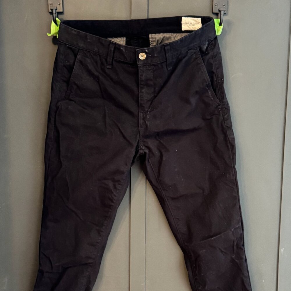 Rag and Bone Skinny Black Chino